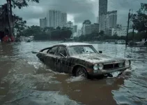 carro submerso no Morumbi