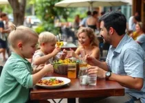restaurantes ao ar livre para ir com crianças