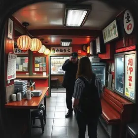 arrastão em restaurante japonês