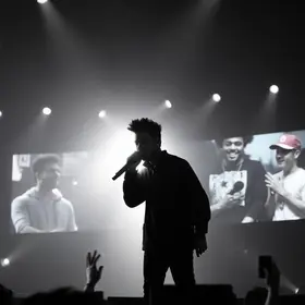 apresentação de The Weeknd em São Paulo