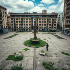 praça abandonada