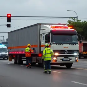 operação para retirar caminhão do Choque