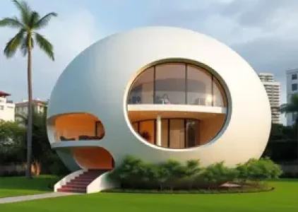 morar numa casa em forma de bola em SP