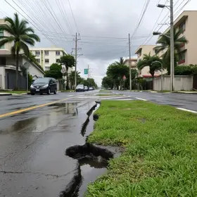 vazamento de água na Avenida Morumbi